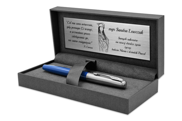 Pióro Wieczne Parker Jotter 60 Niebieskie z ETUI i GRAWEREM na Prezent 