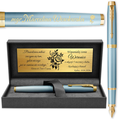 Pióro Wieczne Parker IM Rituals GT Pozłacane z GRAWEREM - Idealny Prezent