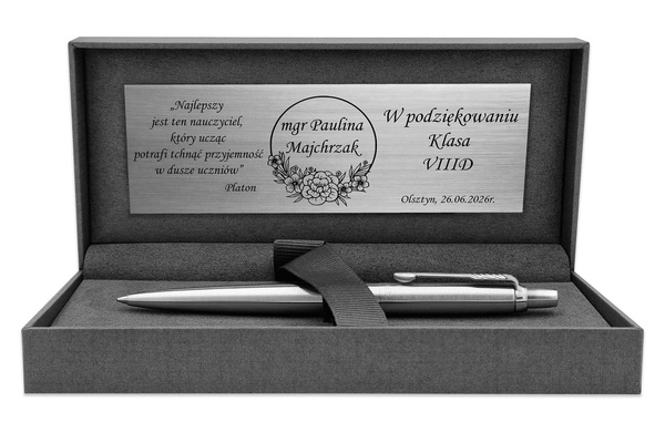 Długopis Parker Jotter CT z Etui Black GRAWER Prezent dla Wychowawcy