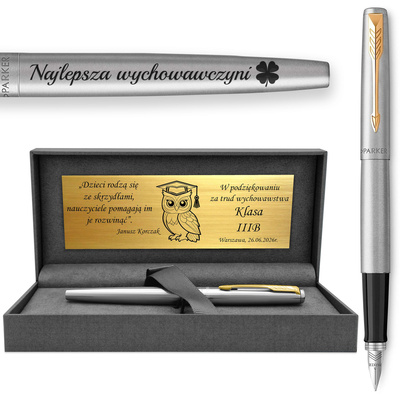Pióro Wieczne Parker Jotter GT Pozłacane z Grawerem – Prezent Prestige