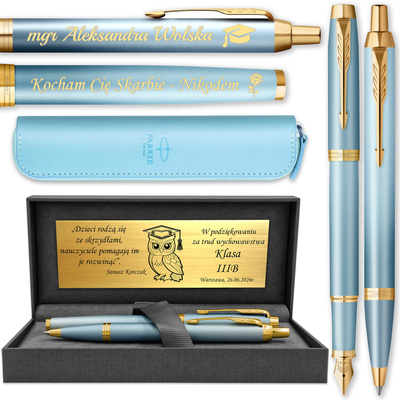 Pióro Wieczne i Długopis Parker IM Rituals GT z ETUI i GRAWEREM PRESTIGE