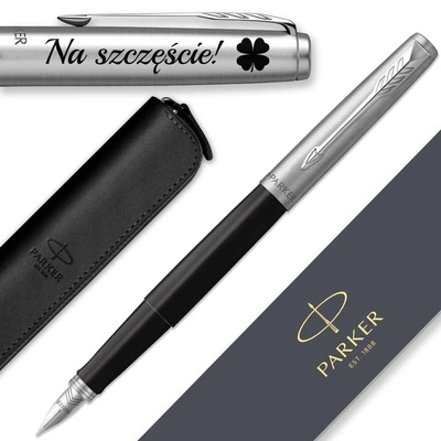 Pióro Wieczne Parker Jotter 60 Czarne z ETUI i GRAWEREM Prezent na Urodziny