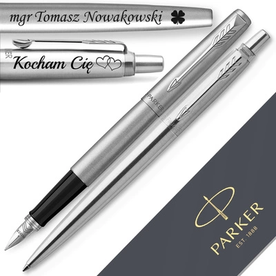 Pióro Wieczne i Długopis Parker Jotter CT z GRAWEREM Prezent na Urodziny
