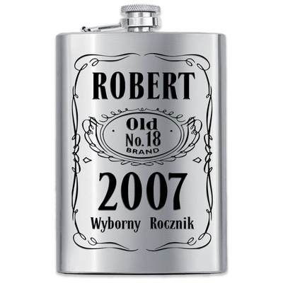 Piersiówka z GRAWEREM Stalowa 316L 240ml GRAWER Prezent dla Taty Męża