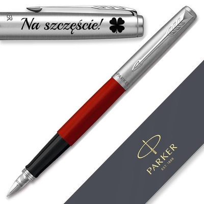  Pióro Wieczne Parker Jotter 60 Czerwone z GRAWEREM Prezent dla Mamy Babci