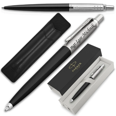 Długopis Parker Jotter 60 Czarny z ETUI Black i GRAWEREM - Idealny Prezent