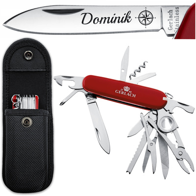 Gerlach Scyzoryk Wielofunkcyjny MOCNY 20 funkcji GRAWER Prezent dla Taty