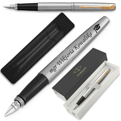 Pióro Wieczne Parker Jotter GT z ETUI Black i GRAWEREM na Prezent dla Taty