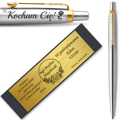 Długopis Parker Jotter GT z GRAWEREM + Tabliczka – Na Prezent