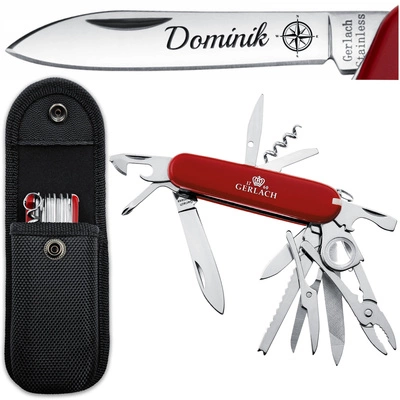 Gerlach Scyzoryk Wielofunkcyjny MOCNY 20 funkcji GRAWER Prezent dla Taty