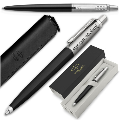 Długopis Parker Jotter 60 Czarny z ETUI i GRAWEREM Prezent dla Mamy Taty
