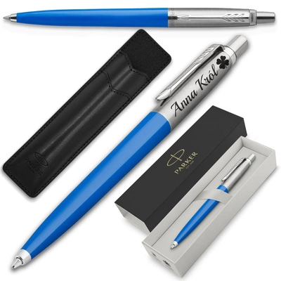 Długopis Parker Jotter 60 Niebieski z ETUI Black i Grawerem GRATIS