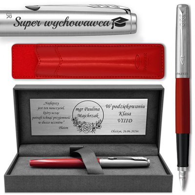 Pióro Wieczne Parker Jotter 60 Czerwone z ETUI Red Prezent Dowolny GRAWER
