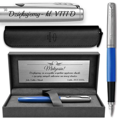Pióro Wieczne Parker Jotter 60 Niebieskie z ETUI i GRAWEREM na Prezent 