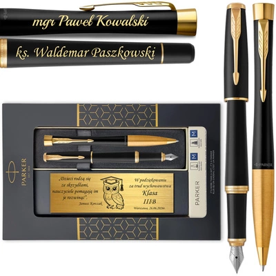 Pióro Wieczne i Długopis Parker Urban GT z GRAWEREM na Prezent Okienko