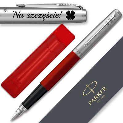 Pióro Wieczne Parker Jotter 60 Czerwone z ETUI Red i Grawerem GRATIS