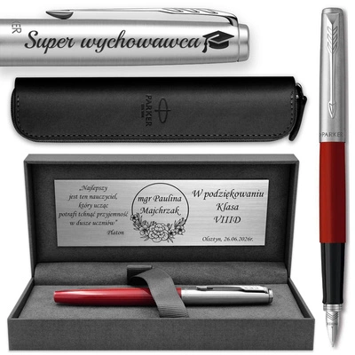 Pióro Wieczne Parker Jotter 60 Czerwone z ETUI i Grawerem GRATIS na Prezent