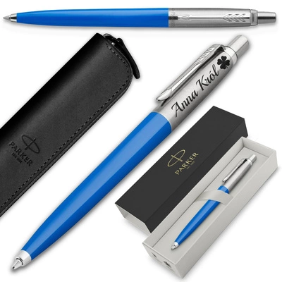 Długopis Parker Jotter 60 Niebieski z ETUI i GRAWEREM Prezent dla Mamy Taty