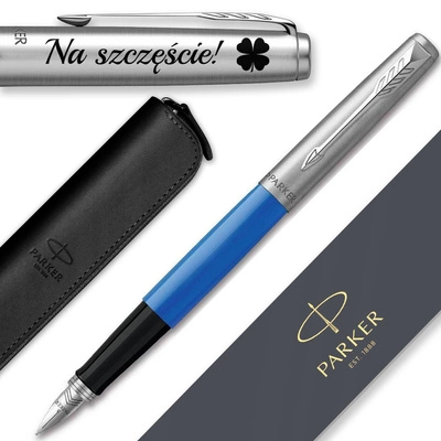 Pióro Wieczne Parker Jotter 60 Niebieskie z ETUI i Dowolnym GRAWEREM 
