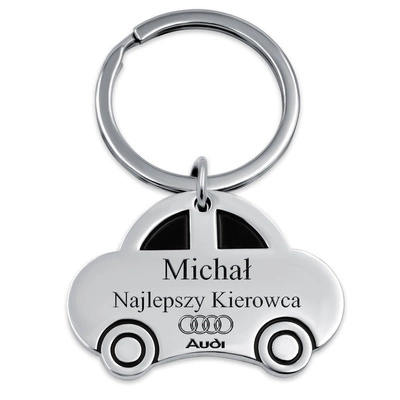 Brelok do Kluczy SAMOCHÓD z GRAWEREM Auto Prezent dla Faceta Chłopaka Taty