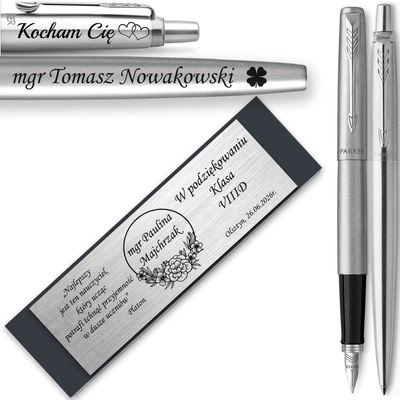 Zestaw Parker Jotter CT z Grawerem i Tabliczką - Idealny Prezent