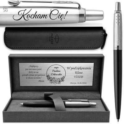 Długopis Parker Jotter 60 Czarny z ETUI i GRAWEREM na Prezent na Rocznicę