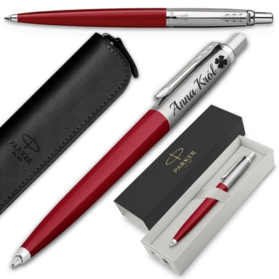 Długopis Parker Jotter 60 Czerwony z ETUI i GRAWEREM Prezent dla Żony 